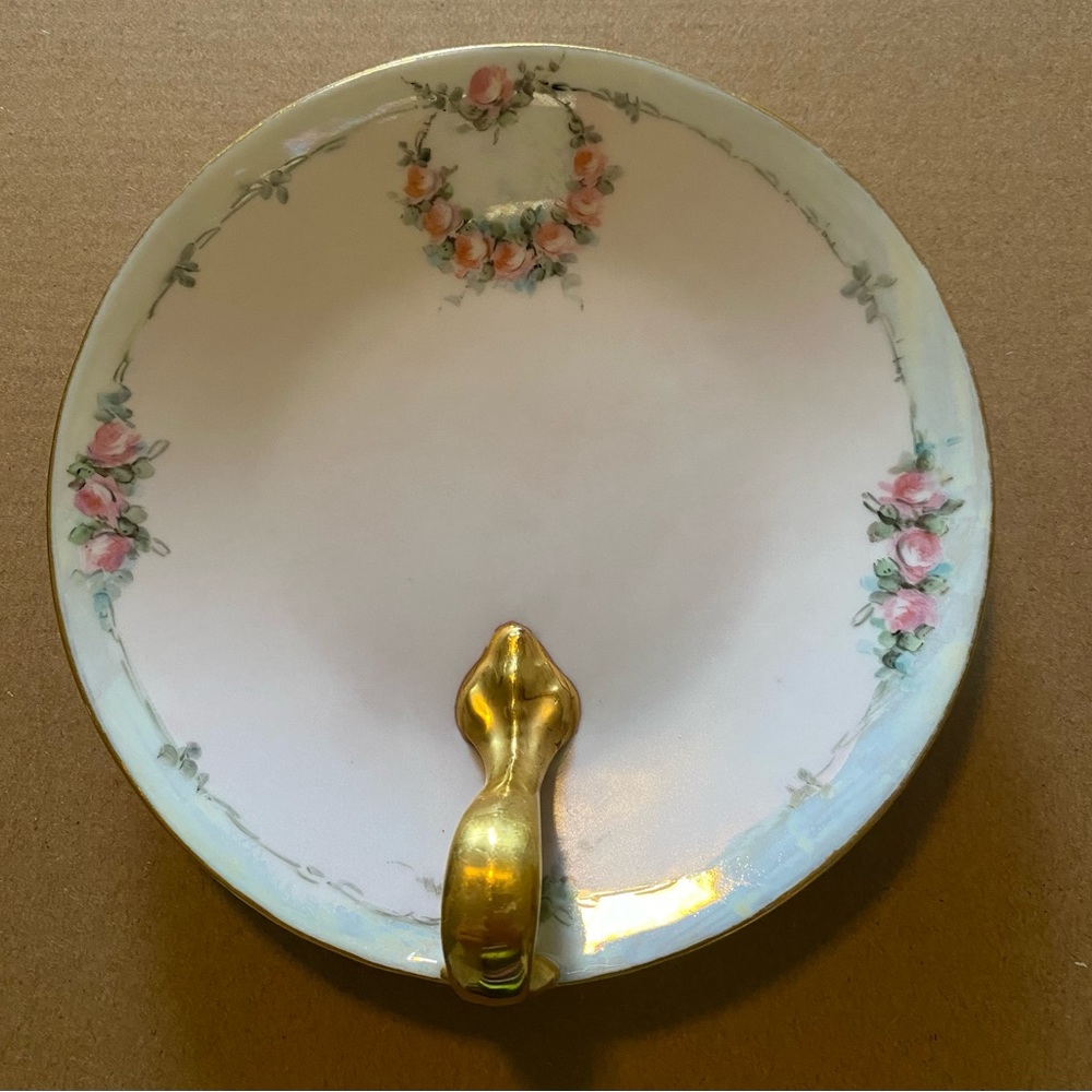 Vintage tidbit tray server from Limoges, France by Tresseman & Vogt